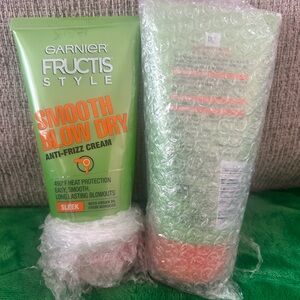 Garnier Fructis Style Smooth Blow Dry Anti-Frizz Cream - Green and Orange